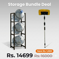 Home Essentials Bundle- 3 Tier Water Bottle Rack + 12ft Solar Cleaning Brush